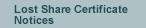 Lost Share Certificate Notices
