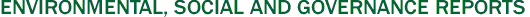Environmental, Social and Governance Reports